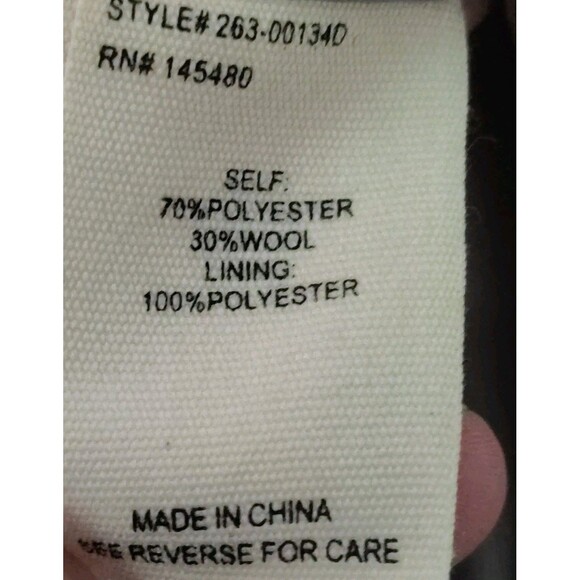 Anthropologie Mo:Vint Wool Blend Double Breast Jacket Womens Medium Long - Picture 10 of 12